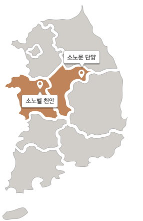 충청권지도 